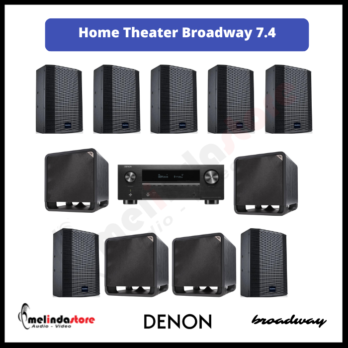 Paket Home Theater Big Room Speaker Broadway 7.4